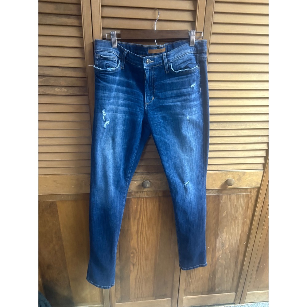 Joe's Jeans The Skinny Distressed Dark Wash Denim Jeans W31 Made in USA